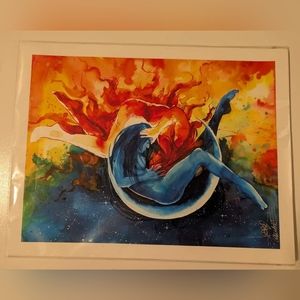 Lora Zombie "Sun and Moon"  Unframed Print